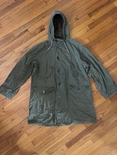 VTG 1940s 50s US Army M-1947 M47 Parka Korean War Era Military Talon Distressed picture