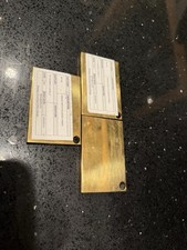 Tiffany & Co. Store Design Brass Finish Samples Set of 3 Rare picture