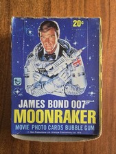 1979 James Bond 007 Moonraker Movie FULL 36 Wax Pack Trading Card Box Topps picture