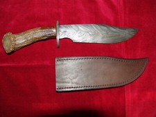 Craig Steketee & Adam Steketee (Stek Knives) 2004 Hand Made Damascus Bowie Knife picture