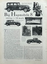 Report 1930 Hupmobile 8 Model H Pics, Specs, Info picture