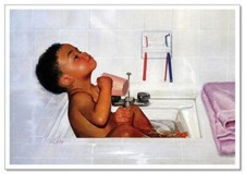 Lovely children-flowers of life Cute little Boy KIDS NEW modern Postcard picture