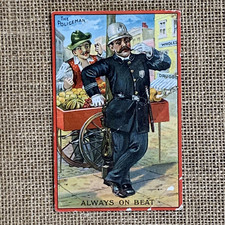 The Policeman Always On The Beat Embossed Posted Holston 1912 Antique Postcard picture