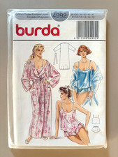 80s Burda 4992 Sewing Pattern Misses' Lingerie Camisole Size 8-18 UNCUT FF picture