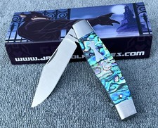 Jack Wolf Knife…Gateway STOCKMAN…Genuine ABALONE…14C28N Steel…Take A L@@K…SWEET picture