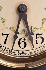 Antique Sessions Clock Hands & Mounting Nut Mantel Clock Replacement Parts picture
