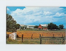 Postcard An Amish Farm After the Grain Harvest Pennsylvania USA H-43155 picture