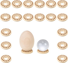 Sphere Stand, Crystal Sphere Holders and Stands, Decorative Wooden Chicken Egg H picture