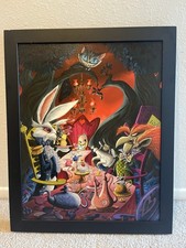 LE 100 DISNEY ''MAD TEA PARTY REUNION'' ALICE IN WONDERLAND GICLÉE ON CANVAS ART picture