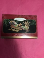 Hallmark Keepsake Ornament 1997 Santa's Magical Sleigh Artists Studio Reindeer picture