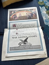 1918 WWI Government Savings Stamps ) Original B x W Poster 14x22 picture
