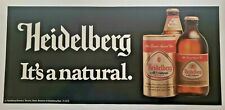 Vintage Heidelberg It's a Natural Beer Sign Paper 22