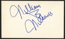 William B. Williams d1986 signed autograph 3x5 card Disc Jockey Radio Host IC58 picture