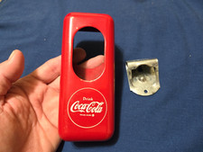 Vintage Coca Cola Wall Mount Bottle Opener Cap Catcher Acton Mfg Arkansas City picture