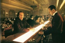 Jack Nicholson and Joe Turkel in The Shining in bar grinning 24x36 Poster picture