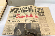 1952 LARAMIE Daily Bulletin Wyoming Newspaper Truman's Decision picture