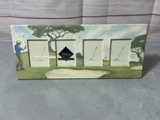 Vintage Fetco Golf Picture Frame 4 Small Photos Golf Lover picture