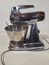 Vintage Sunbeam Mixmaster 12 Speed Stand Mixer Chrome Bowls Mixers TESTED picture