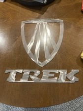 Scarce Genuine Trek Bicycles Dealer Metal  Road Bike Mtb Sign mountain bike picture
