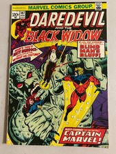Daredevil #107 Thanos War tie-in Captain Marvel appearance 6.0 (1974) picture