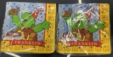 Vintage Franklin the Turtle Nick Jr. 90s Cartoon Napkins 16 ct 3 ply Pack Of 2 picture