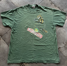 Vintage Budweiser Graphic T Shirt XL Delta Pro Weight 90s Y2K Nature Beer Ferret picture