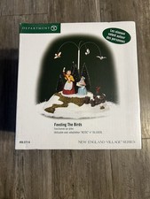 2005 Dept 56  Feeding the Birds New England Village Series 56.57114 NEW SEALED picture