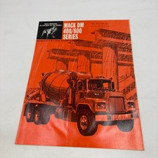 Vintage 1966 Mack DM 400 600 Series Concrete Mixer Truck Brochure picture