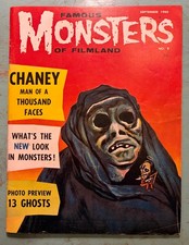 Famous Monsters of Filmland 8  1960 Fine -  archival storage picture