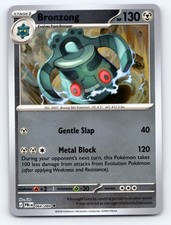 Bronzong 064/084 Uncommon Pitch Black Pokemon Reverse Holo Lightly Played picture