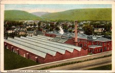 Susquehanna Silk Mills Jersey Shore PA Factory Postcard Early 1900s picture