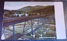 vtg postcard NH Gorham Boston  Maine Bridge Hugh Leighton New Hampshire unposted picture