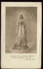 ANTIQUE HOLY CARD  OF APPARITION OF VIRGIN MARY AT CATHERINE LABOURE picture