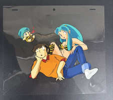 Urusei Yatsura Lum Scene Original Paiting Cel Anime Production Vintage Rare 1981 picture