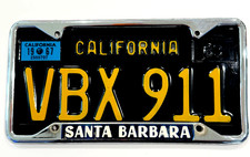 1963 California License plate and Santa Barbara Frame 1967 Porsche 911 picture