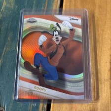 2025 Topps Chrome Disney Goofy True Orange Refractor 18/25. picture