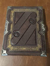 Antique Leather Cabinet Card Album w Photos 35 picture