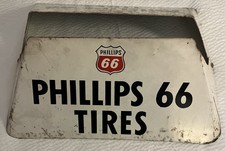 VTG PHILLIPS 66 Metal Tire Stand Sign Display - Gas & Oil - Garage Find - Dad picture