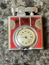 Vintage Art Deco 1950’s Windsor Watch Lighter Enamel Engraved Jeweled picture