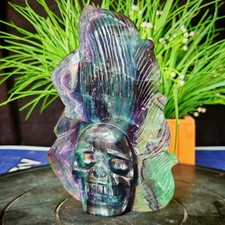 2.53LBTop natural crystal hand carved therapeutic artwork1.15kg picture