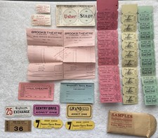 Antique Weldon Williams & Lick Theatre Ticket Samples Opera House Ephemera picture