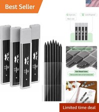 48-Pack 2.0 mm Lead Refills - Extra-Bold 2B for Precision Drafting & Woodworking picture