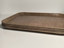 Vintage Cambro Camtray Tray Lot Of 4 MCM Fiberglass? Made in USA 18