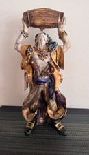 Rare Eugenio Pattarino Painted Ceramic Pirate Drinking From a Barrel Figure picture