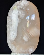 Flower Agate Palmstone Crystal Gemstone Healing Chakra Reiki picture