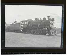 PRR Pennsylvania Railroad 1114 F6 2-6-0 Trenton NJ 1945 3x4 Photo Negative picture