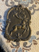 Vintage Heavy Brass Room Key Fob Hotel Goldener Hirsch (Salzburg, Austria) picture