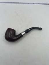 Vintage Dr Grabow Omega Bent Briar Pipe Imported Briar Metal Band Estate picture
