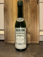 Vintage Tribuno Extra Dry VERMOUTH One Liter Bottle (empty) collectors bottle  picture