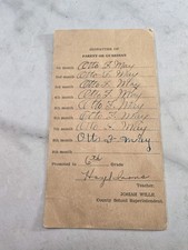 Vintage 1931-1932 Oregon School Report Card Fifth Grade Ephemera Hazel Lyons picture